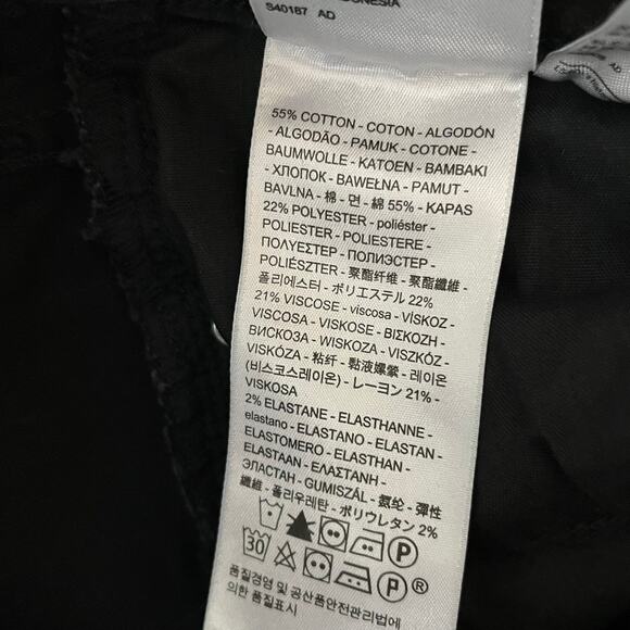 Levi's 711 Skinny Jeans Black 28 Distressed Ripped Knee - Picture 5 of 11